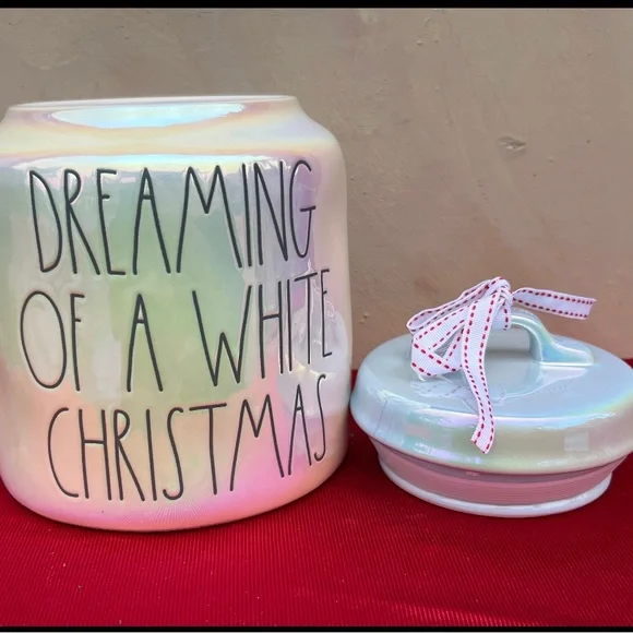 Rae Dunn DREAMING OF A WHITE CHRISTMAS canister - Picture 6 of 7